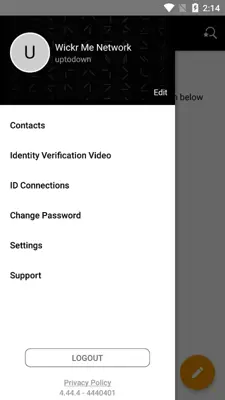 Wickr Me android App screenshot 2